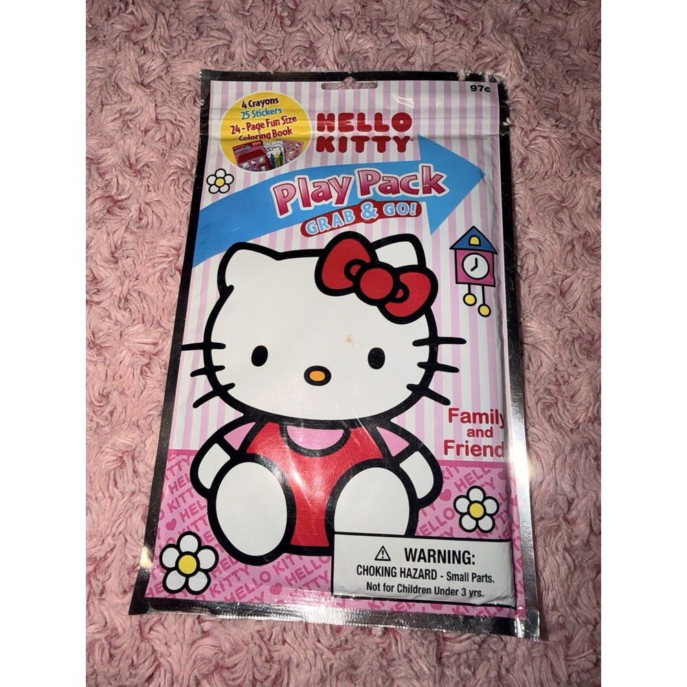 Disney Hello Kitty Play Pack Grab & Go Activity Set Coloring Book Family Cat